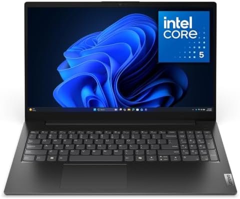 Lenovo V15 Gen 5 – Business Laptop – Intel Core™ 5 Processor 210H – 15.6″ FHD Display – 16GB RAM – 512GB SSD Storage – Integrated Intel® Graphics – Webcam Privacy Shutter – Business Black